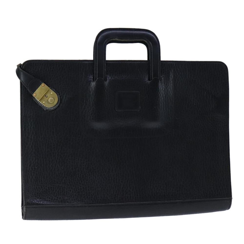 Burberry Leather Business Bag Black